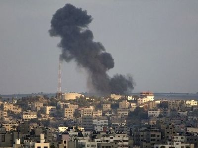 شهادت یک فلسطینی در نوار غزه