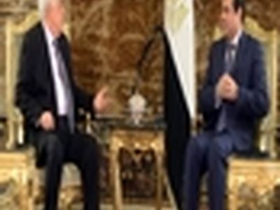 دیدار محمود عباس و عبدالفتاح السیسی در قاهره