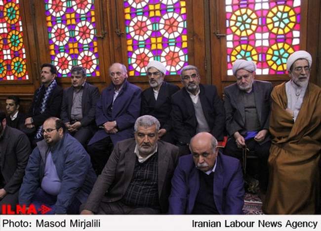 مراسم ترحیم سیده فاطمه خاتمی در مسجد حظیره یزد