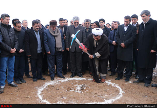 مراسم کلنگ زنی پایانه نوبت دهی کامیون های ترانزیتی در مرز بازرگان 
