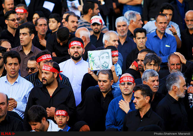 مراسم تشییع پیکر شهید حججی در میدان نقش جهان اصفهان‎