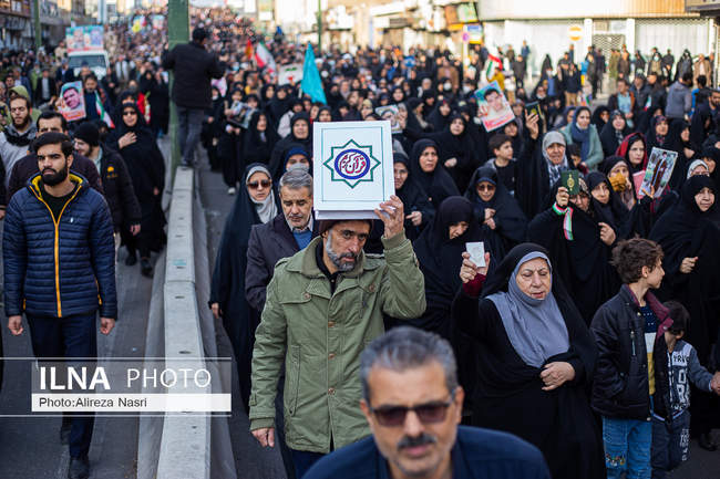 تشییع شهدای مدافع امنیت در قزوین