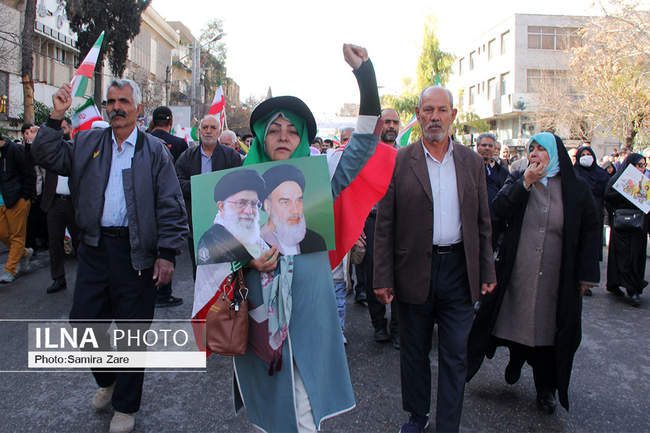 مراسم راهپیمایی ۲۲بهمن - شیراز