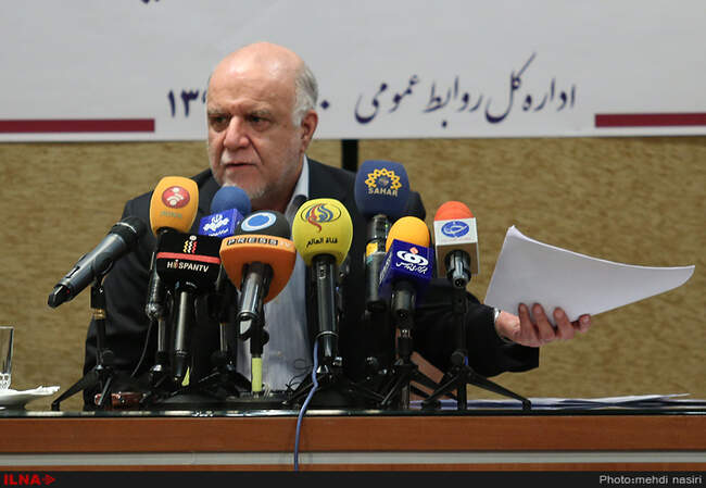 نشست خبری بیژن زنگنه، وزیر نفت بااصحاب رسانه