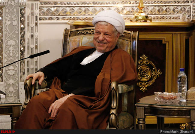 دیدار ژرار لارشه رئیس مجلس سنای فرانسه با آیت الله هاشمی رفسنجانی رئ