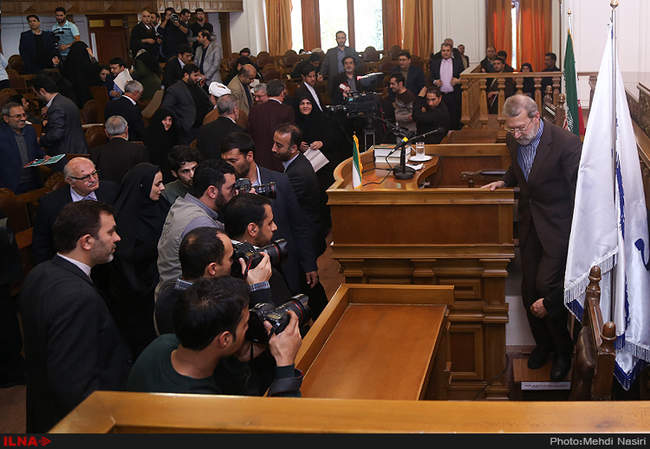 نشست خبری علی لاریجانی  رئیس مجلس شورای اسلامی 