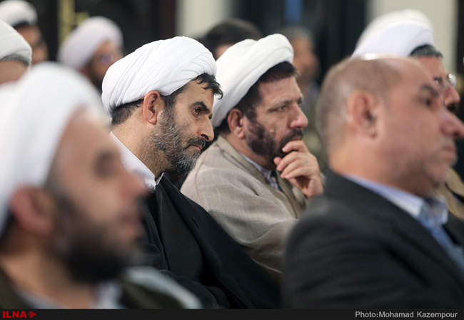 دیدار علما و فضلای حوزه علمیه قم با آیت الله هاشمی رفسنجانی