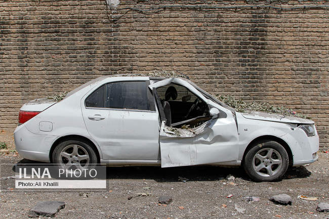 بازدید اصحاب رسانه از محل حمله صهیونیست‌ها در بازداشتگاه اوین