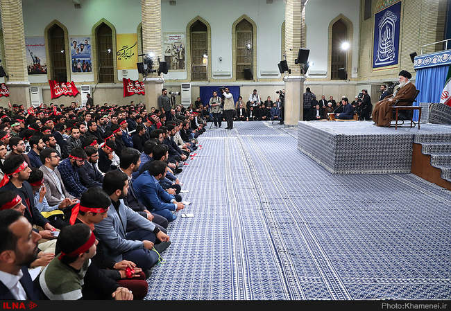 دیدار هزاران نفر از دانش‌آموزان و دانشجویان با رهبر معظم انقلاب