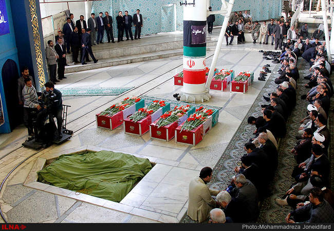 مراسم تشییع پیکر جان‌ باختگان فاجعه منا در تهران/3