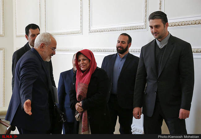 دیدار شمشاد اختر معاون دبیر کل سازمان ملل متحد با ظریف