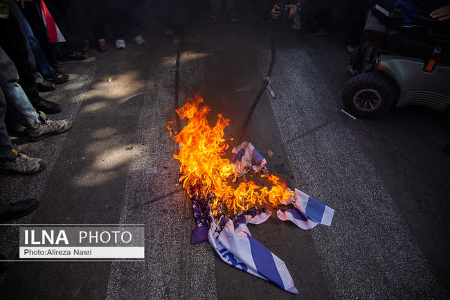 راهپیمایی ۱۳ آبان در قزوین به روایت تصویر