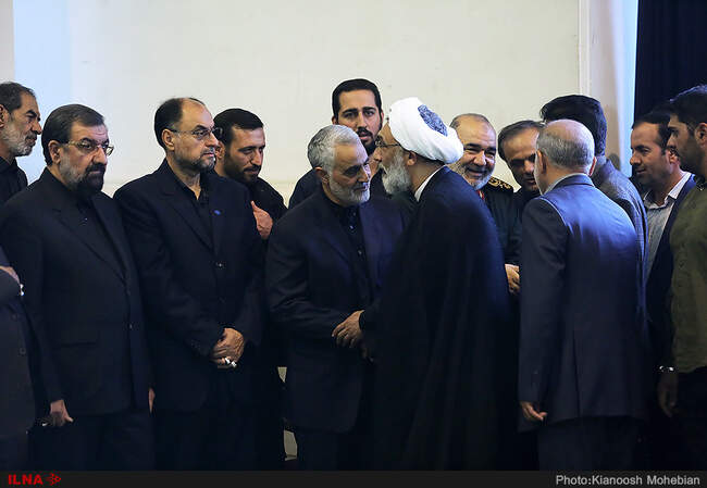 مراسم ترحیم پدر سردار سلیمانی