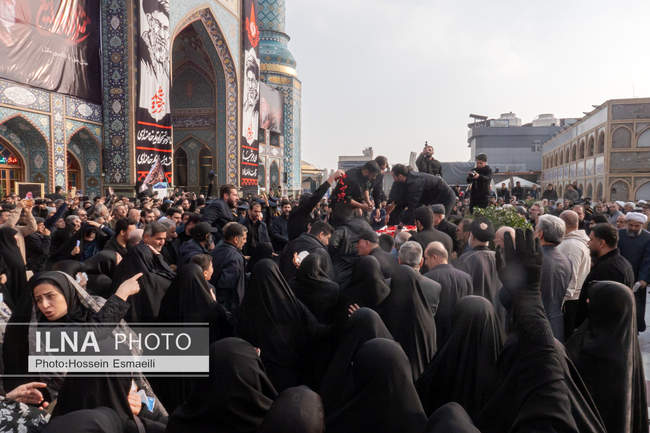 خاکسپاری پیکر شهید علی شمخانی در امامزاده صالح (ع)
