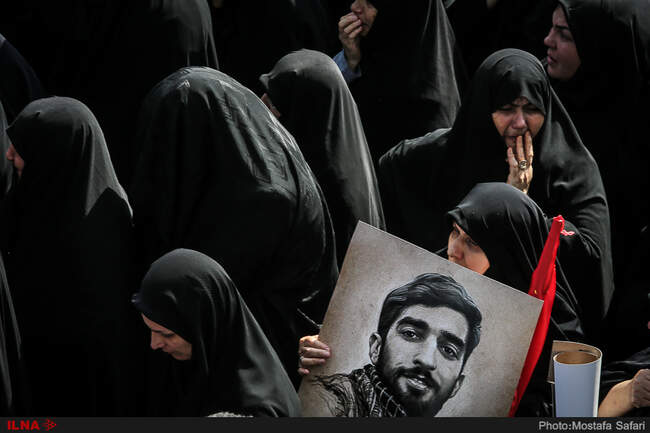 مراسم تشییع پیکر شهید حججی-2