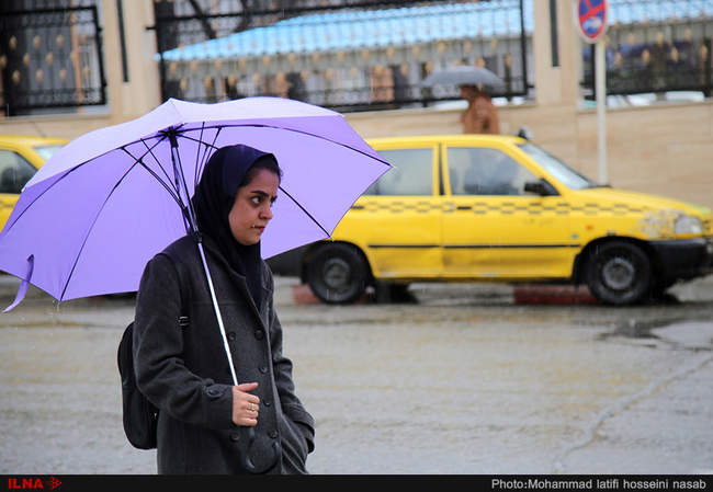 روز بارانی سنندج