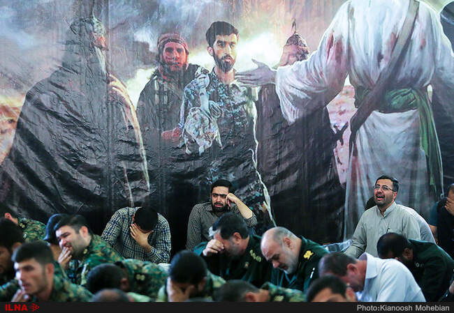 حضور مسئولان و فرماندهان نظامی در مراسم بزرگداشت شهید محسن حججی