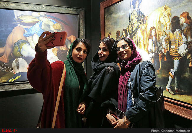 تصاویری از افتتاحیه «لوور در تهران» با حضور وزیر خارجه فرانسه