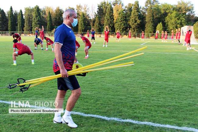 تمرین تیم ذوب آهن اصفهان در حضور مهدی تارتار 