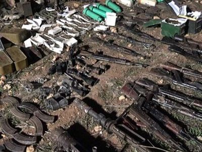کشف مقادیر فراوان سلاح و مهمات تروریست‌ها در حومه شمالی حمص