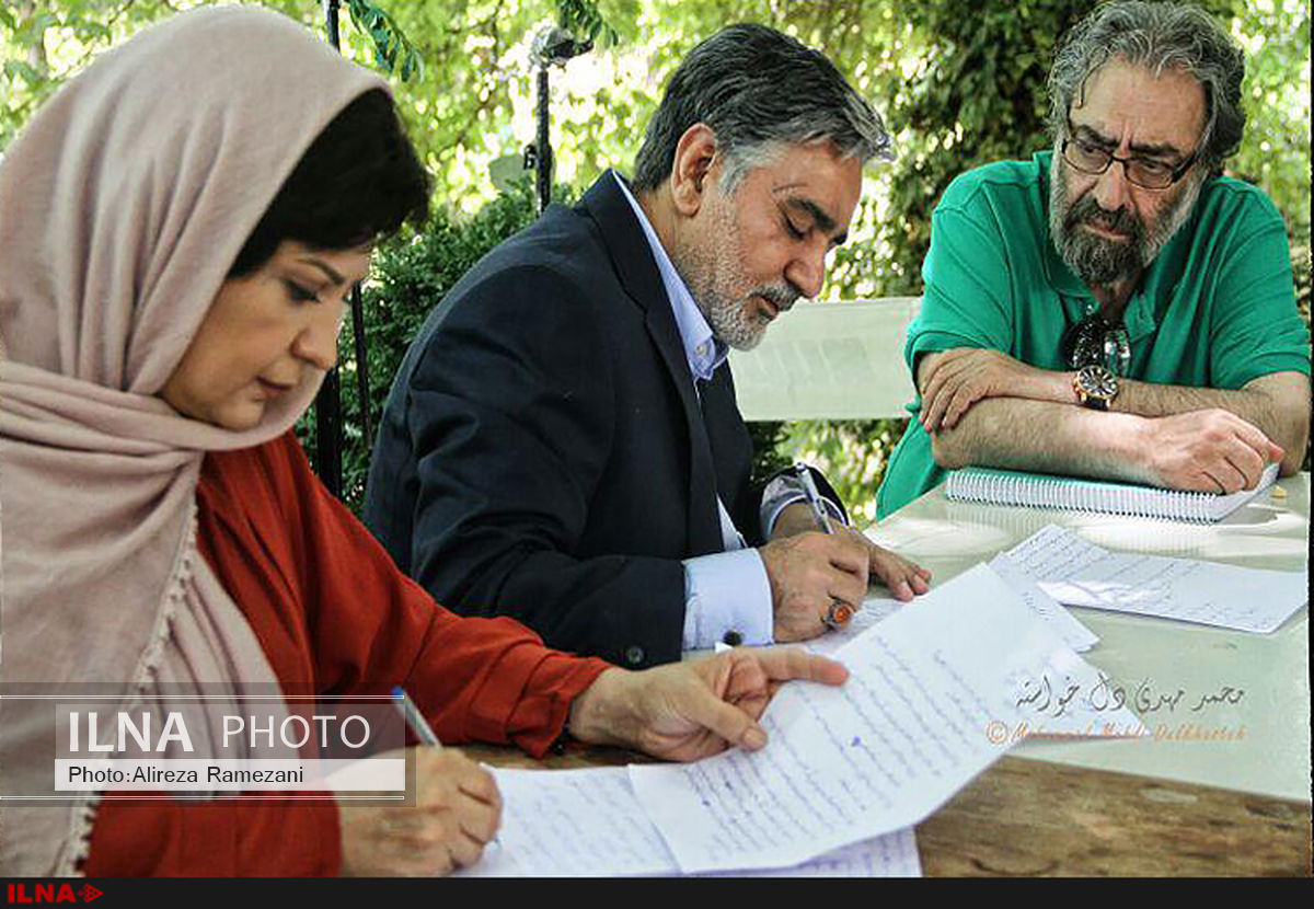 کیمیایی، پرستویی و لعیا زنگنه در پشت صحنه یک فیلم+عکس  