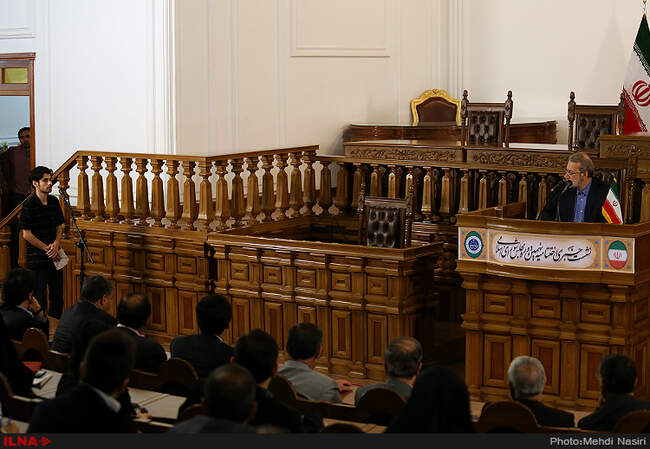 نشست خبری رئیس مجلس شورای اسلامی 