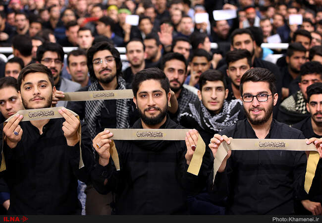 مراسم عزاداری اربعین حسینی با حضور هیات‌های دانشجویی در حسینیه امام خمینی(ره)