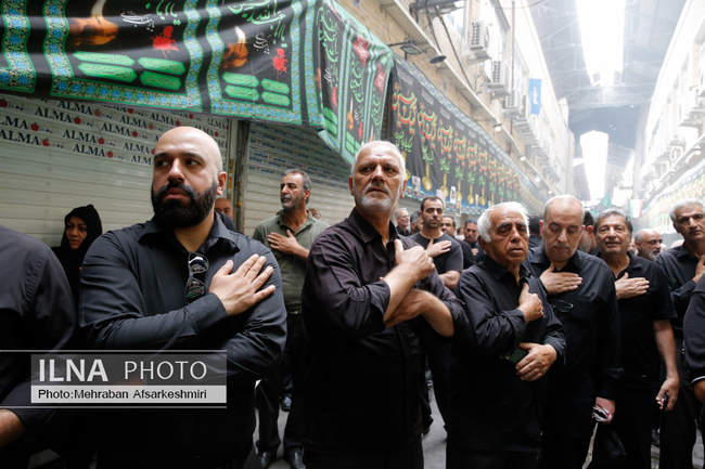 مراسم خیمه‌سوزان ظهر عاشورا در چهارراه گلوبندک تهران /2