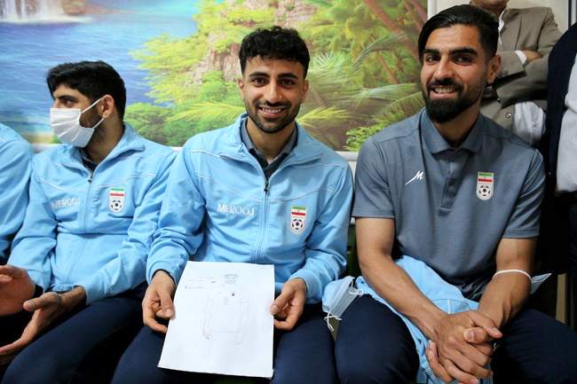 گزارش تصویری حضور بازیکنان تیم ملی در مرکز خیریه