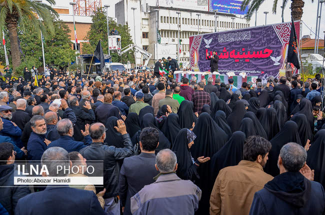 آئین تشییع شهدا گمنام و شهید مدافع امنیت در رشت