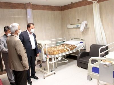 بازدید معاون بهداشت و درمان بنیاد شهید کشور از بیمارستان امام خمینی کرج