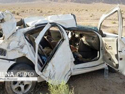 واژگونی سمند با یک فوتی و ۴ مصدوم در چادگان اصفهان