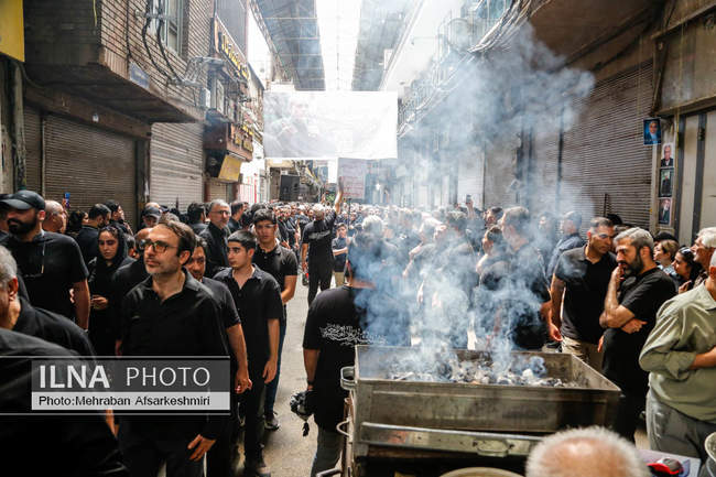 مراسم عزاداری تاسوعای حسینی - بازار تهران