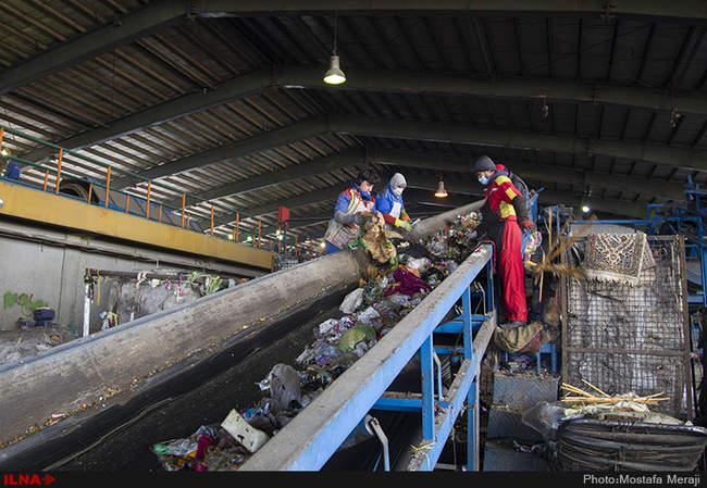 کارگران سایت پسماند زباله کهریزک تهران