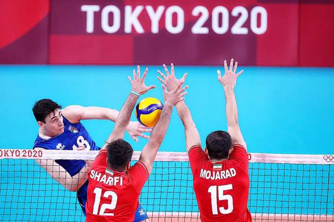 والیبال توکیو: گزارش تصویری دیدار ایران و ایتالیا