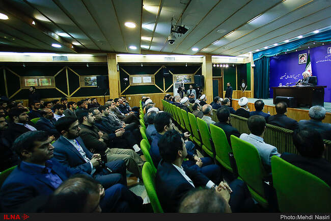 آغاز سال تحصیلی دانشگاه علوم قضایی  با حضور آیت الله صادق آملی لاریجانی رئیس قوه قضائیه