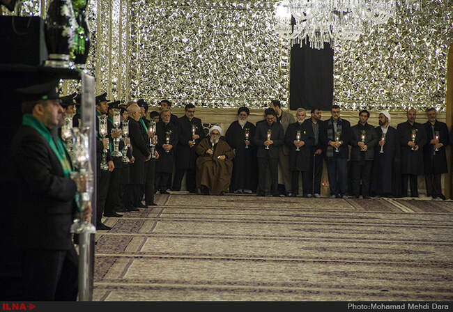 خطبه خوانی شب شهادت امام رضا (ع)در حرم مطهر رضوی با حضور عباس عراقچی