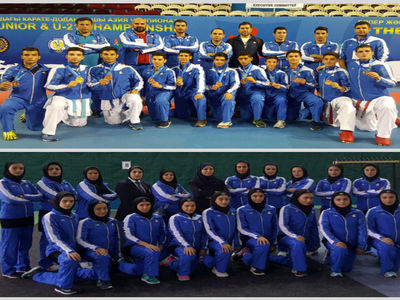 بازگشت تیم های کاراته نوجوانان و جوانان از رقابتهای قهرمانی آسیا