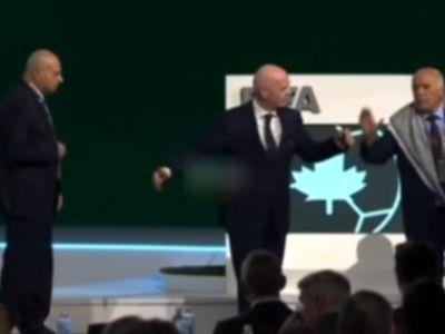 ویدئو: «نه» بزرگ رئیس فدراسیون فوتبال فلسطین به اینفانتینو