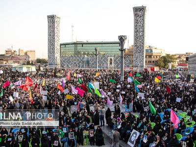 اجتماع بزرگ عفاف و حجاب در میدان امام حسین(ع)