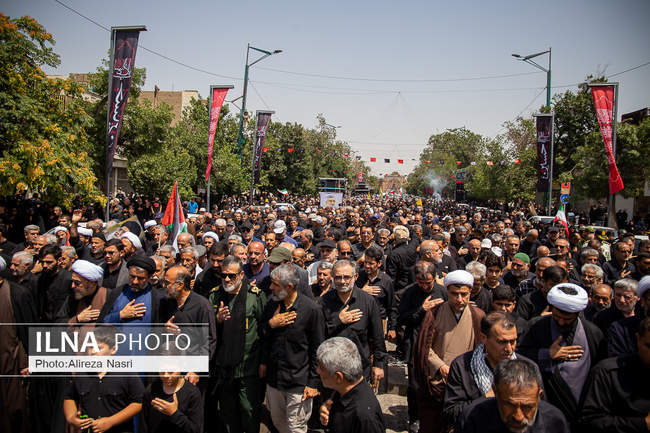 آیین تاسوعای حسینی در قزوین به روایت تصویر