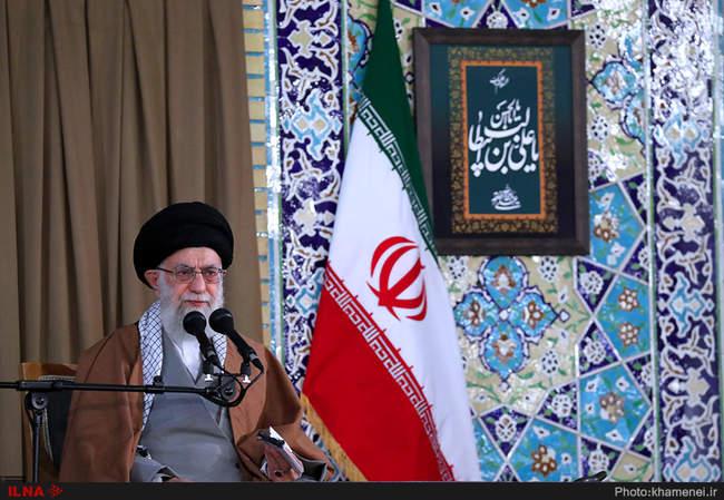 حضور و سخنرانی رهبر انقلاب در اجتماع زائران و مجاوران حرم مطهر رضوی