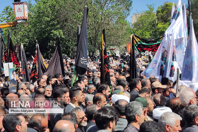 تشییع سومین امام جمعه شهید تبریز