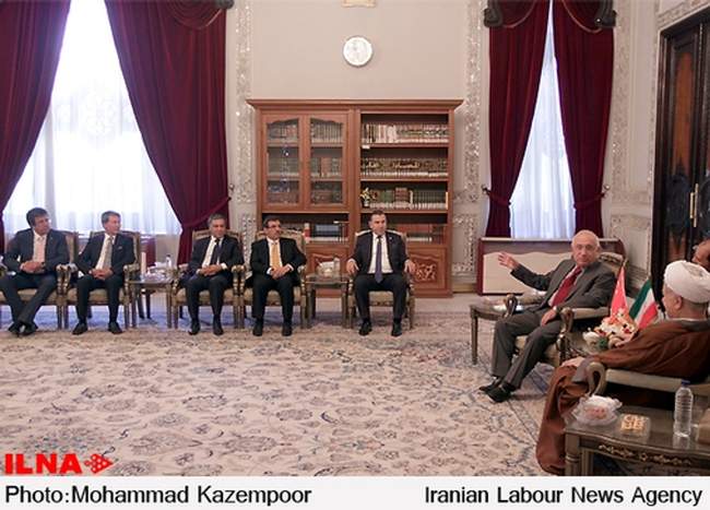 دیدار آقای جمیل چیچک، رئیس مجلس ترکیه با آیت‌الله هاشمی رفسنجانی‎