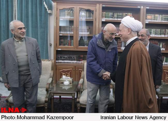 دیدار اعضای ستاد بزرگداشت مرحوم عسگراولادی با آیت الله هاشمی