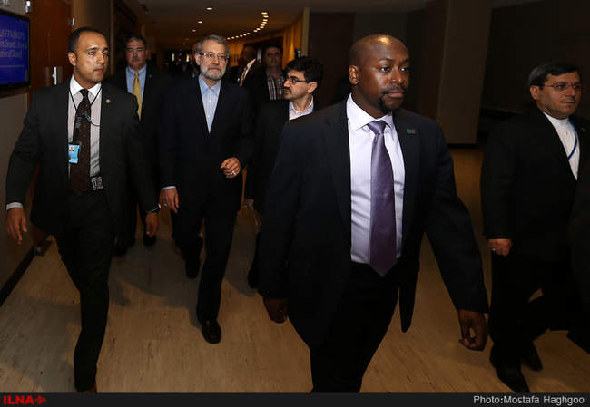 دیدارهای علی لاریجانی با روسای مجلس کشورهای حاضر در سازمان ملل - نیوی