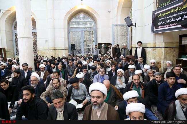مراسم ختم آیت الله مومن در قم 