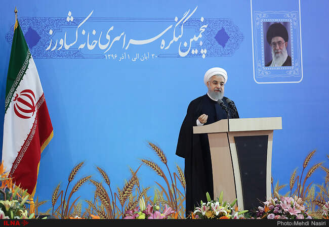 پنجمین کنگره سراسری خانه کشاورز با حضور رئیس جمهور