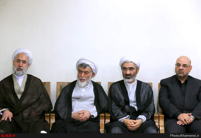دیدار رئیس و مسئولان قوه قضائیه با حضرت آیت‌الله خامنه‌ای رهبر انقلاب اسلامی