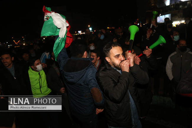 شادی مردم پس از صعود ایران به جام جهانی قطر